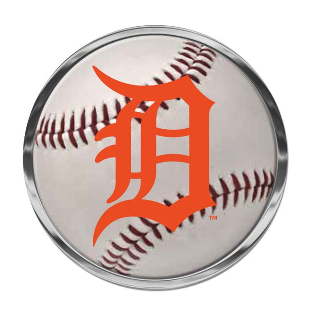 Detroit Tigers Chrome Metal Domed Emblem