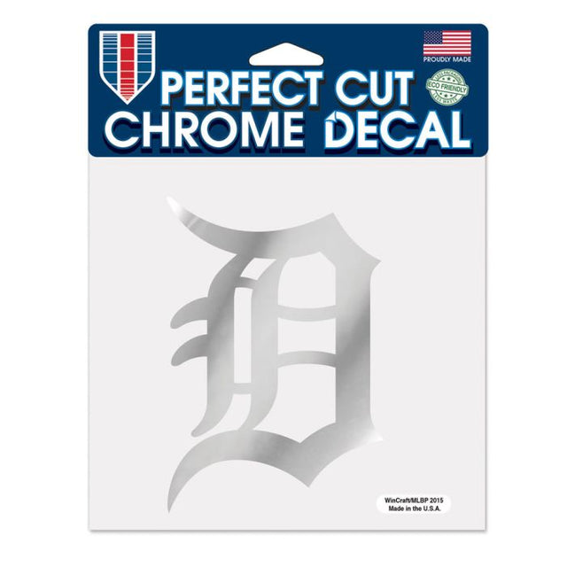 Detroit Tigers Chrome Perfect Cut Decal 6" x 6"