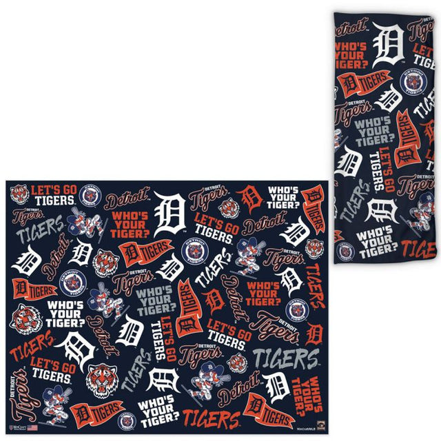 Envolturas para fanáticos con estampados dispersos de los Detroit Tigers y Cooperstown