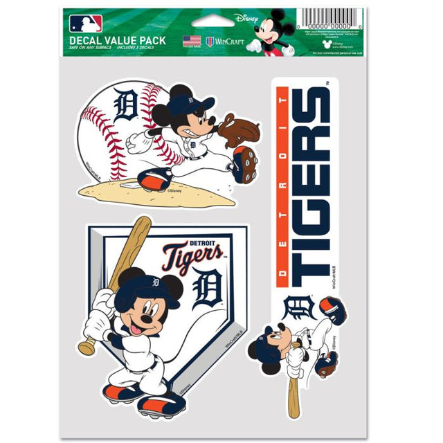 Paquete multiusos para 3 fanáticos de Detroit Tigers/Disney