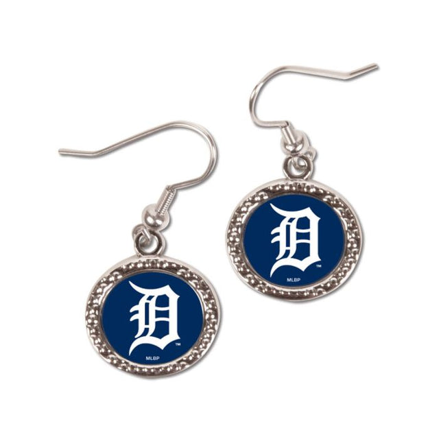 Pendientes de los Tigres de Detroit en forma de corazón