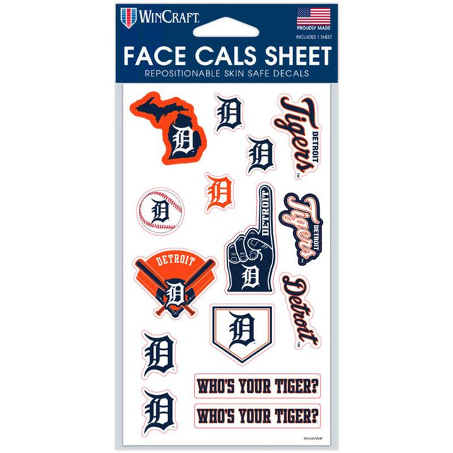 Detroit Tigers Face Cals 4" x 7"