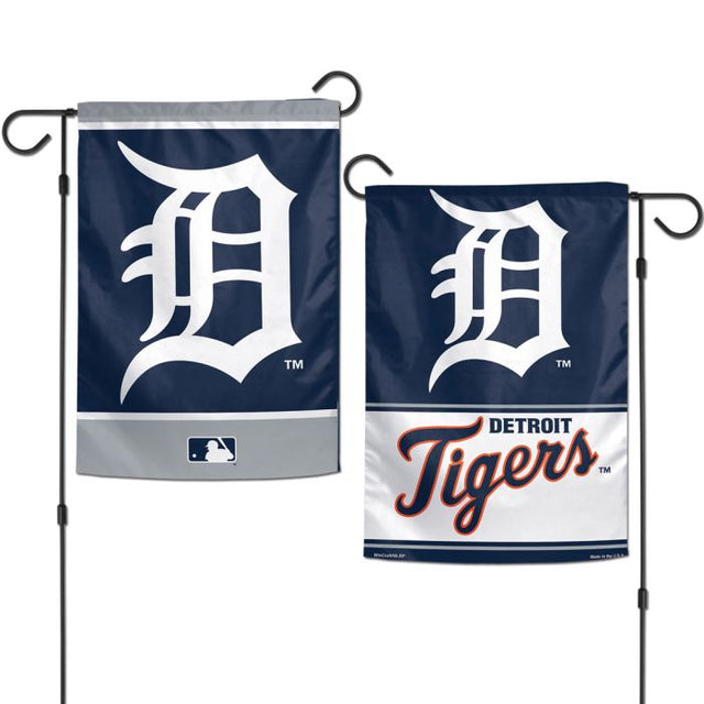 Banderas de jardín de los Detroit Tigers, de 2 lados, 12,5" x 18"