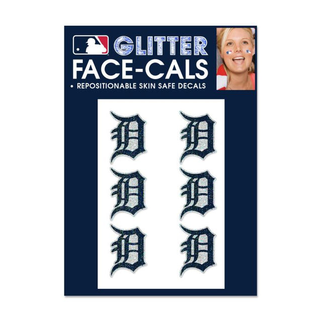 Detroit Tigers Glitter Tattoo 6 Pack