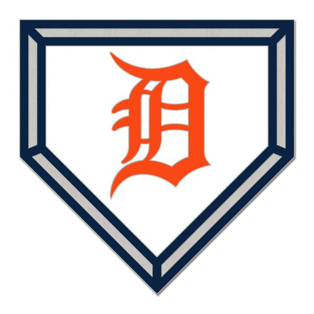 Tarjeta de joyería con pin esmaltado coleccionable HOME PLATE de los Detroit Tigers