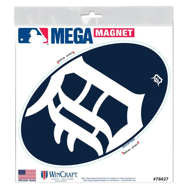 Imanes para exteriores MEGA de los Detroit Tigers, 6" x 6"