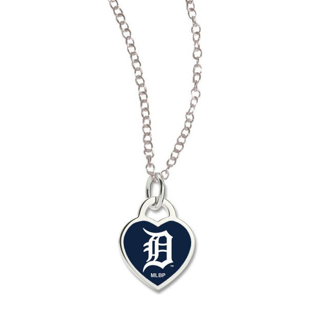 Detroit Tigers Necklace w/3D Heart