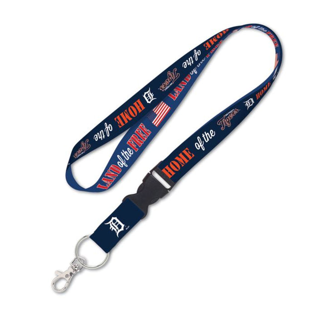 Detroit Tigers / Patriotic Patriotic Lanyard w/detachable buckle 1"