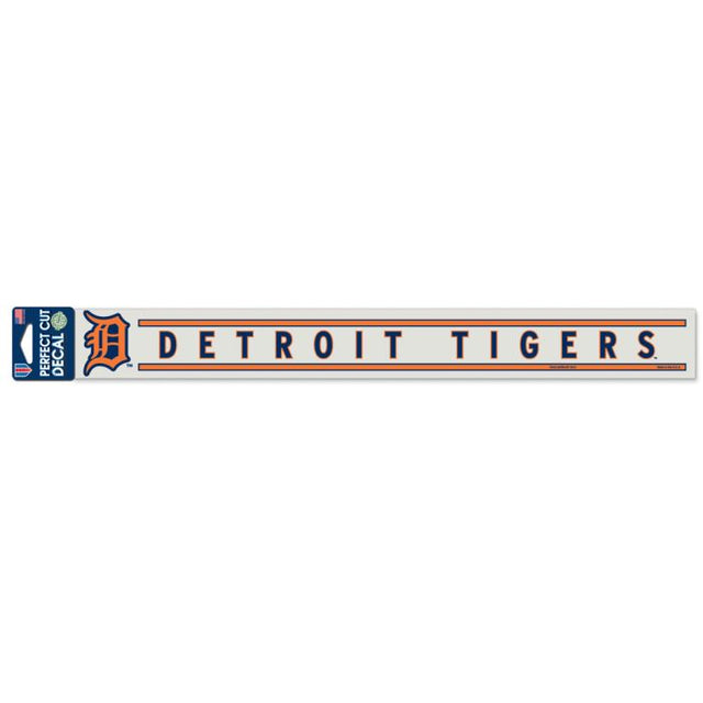 Calcomanías de los Detroit Tigers de corte perfecto de 2" x 17"