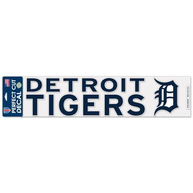 Calcomanías de los Detroit Tigers de corte perfecto de 4" x 17"