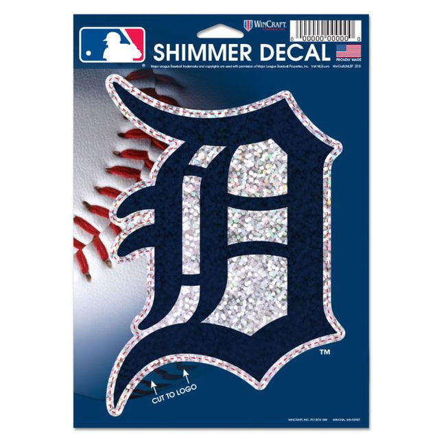 Detroit Tigers Shimmer Decals 5" x 7"