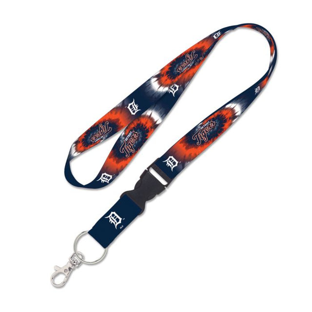 Detroit Tigers TDYE Lanyard w/detachable buckle 1"