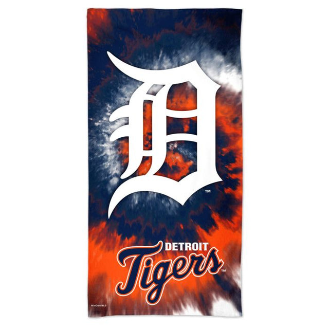 Toalla de playa Spectra de los Detroit Tigers TDYE de 30" x 60"