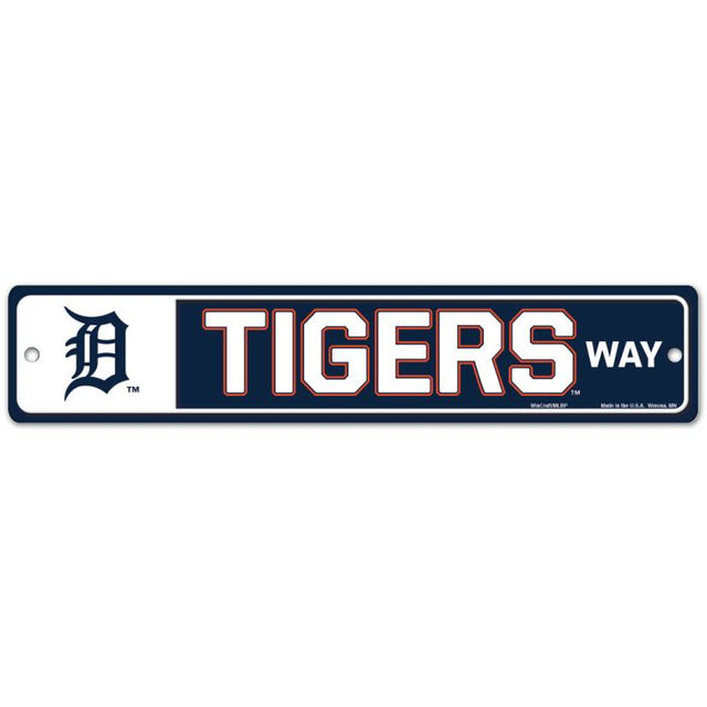 Letrero de calle/zona de Detroit Tigers Way de 3,75" x 19"