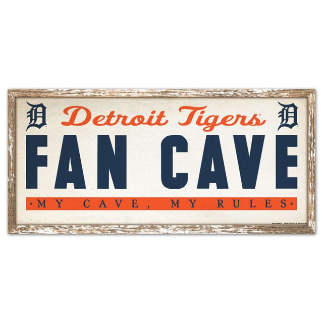 Detroit Tigers Wood Sign 8" x 17"