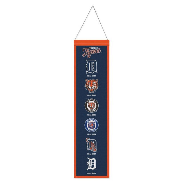 Detroit Tigers Wool Banner 8" x 32"