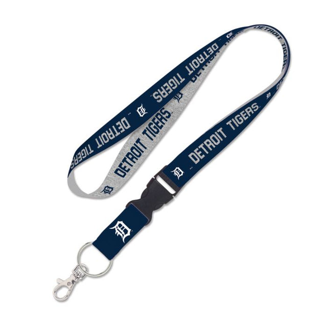 Detroit Tigers heather Lanyard w/detachable buckle 1"