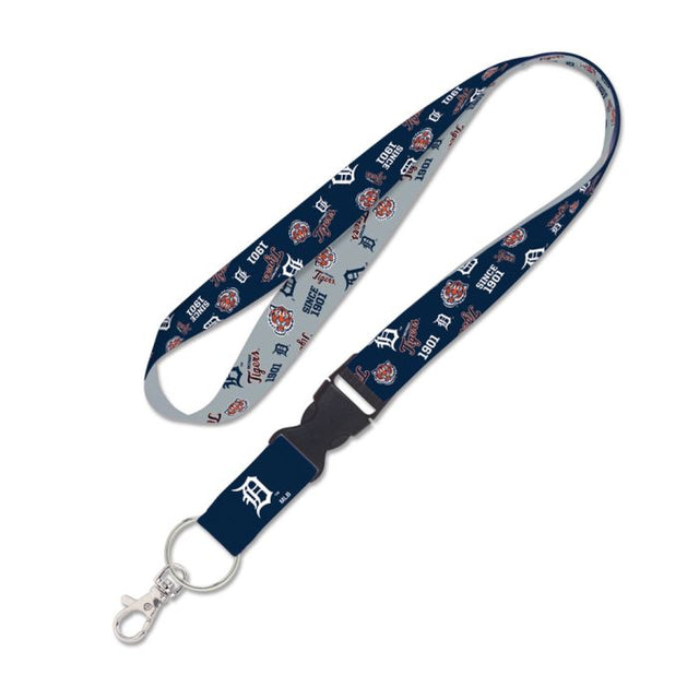 Detroit Tigers scatter Lanyard w/detachable buckle 1"