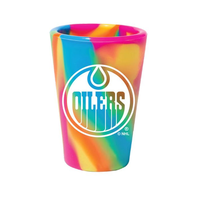 Vaso de chupito de silicona de 1,5 oz de los Edmonton Oilers