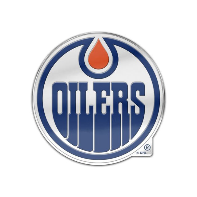 Insignia para automóvil de los Edmonton Oilers con color