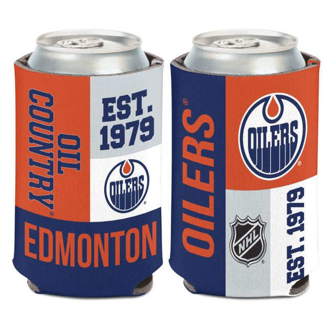 Edmonton Oilers COLOR BLOCK Can Cooler 12 oz.