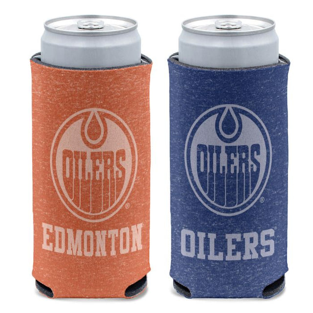 Edmonton Oilers COLORED HEATHER 12 oz Slim Can Cooler