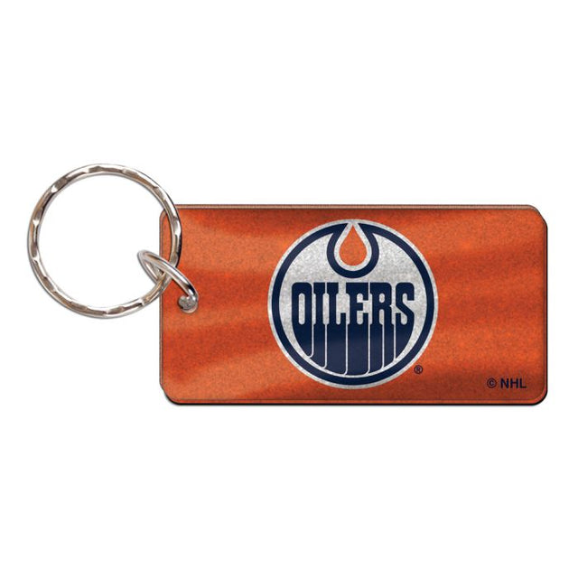 Llavero rectangular de los Edmonton Oilers