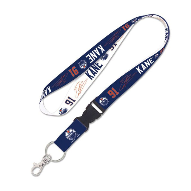 Edmonton Oilers Lanyard w/detachable buckle 1" Evander Kane