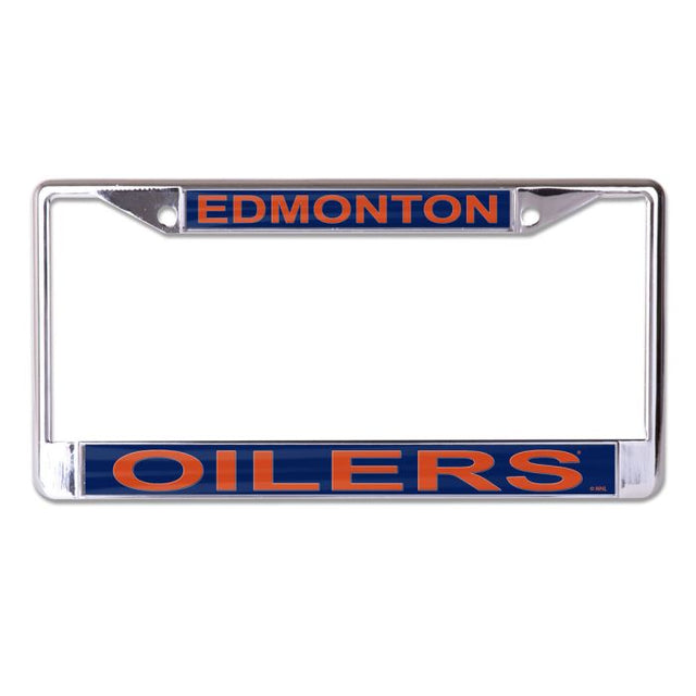 Edmonton Oilers Lic Plt Frame S/L Printed