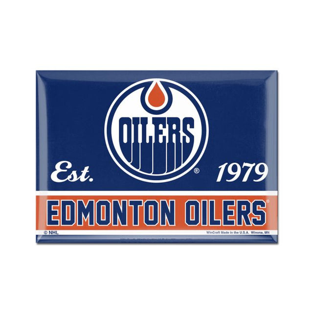 Edmonton Oilers Metal Magnet 2.5" x 3.5"