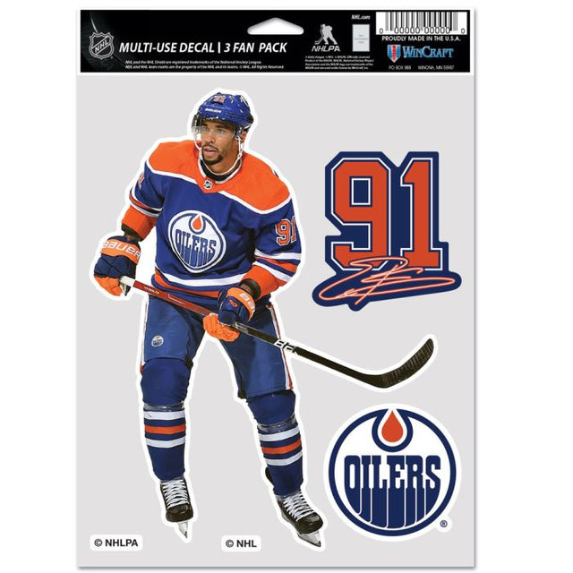 Edmonton Oilers Multi Use 3 Fan Pack Evander Kane