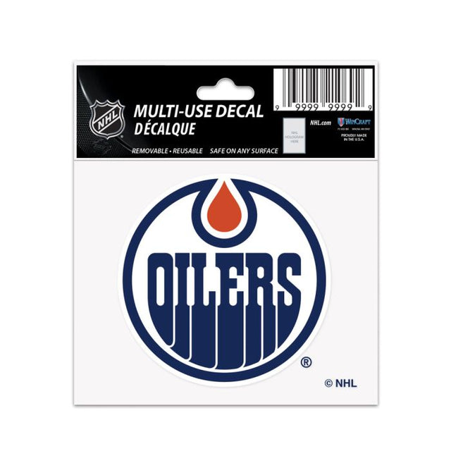 Calcomanía multiusos de los Edmonton Oilers de 3" x 4"