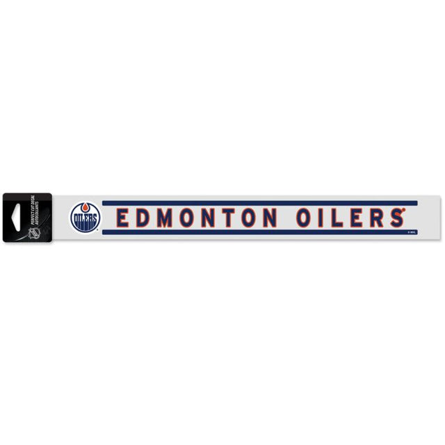 Calcomanías de corte perfecto de los Edmonton Oilers de 2" x 17"