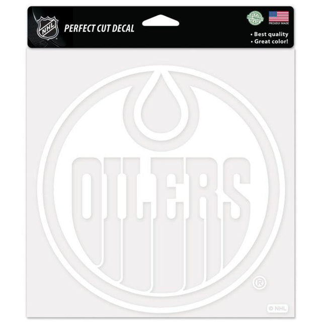 Calcomanías de corte perfecto de los Edmonton Oilers de 8" x 8"