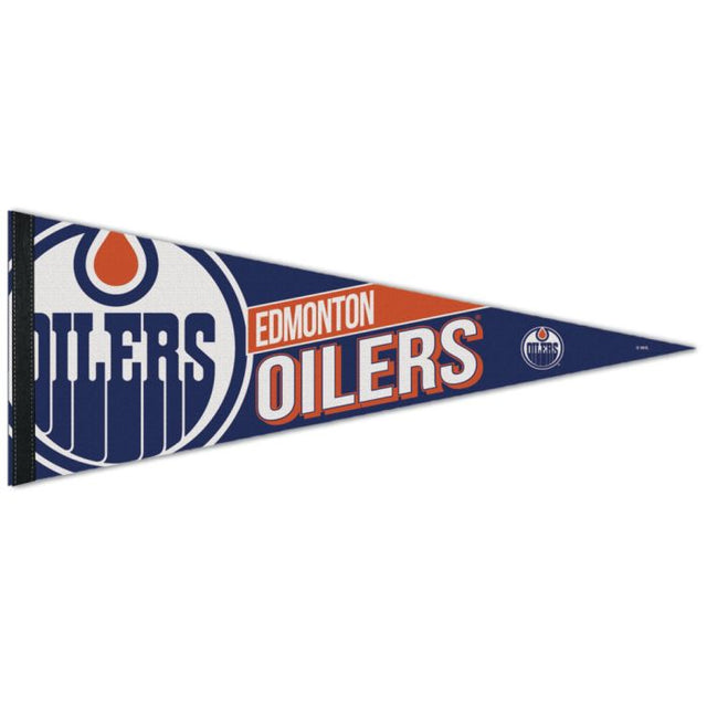 Banderín premium de los Edmonton Oilers de 12" x 30"