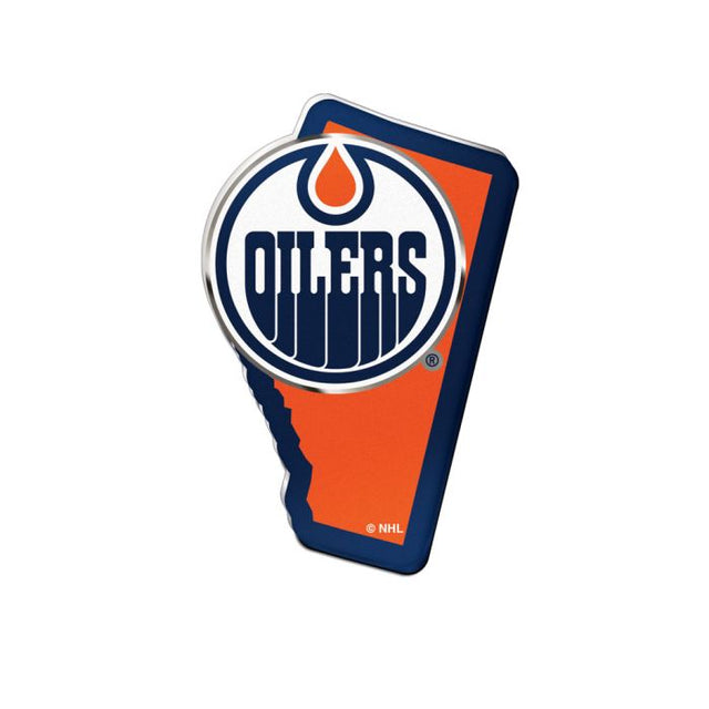 Emblema acrílico para automóvil del estado de los Edmonton Oilers