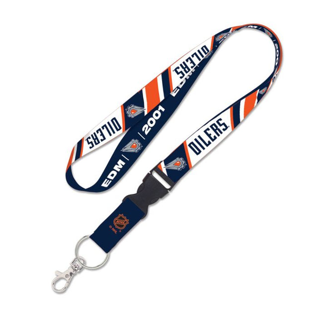 Cordón de edición especial de los Edmonton Oilers con hebilla desmontable de 1"