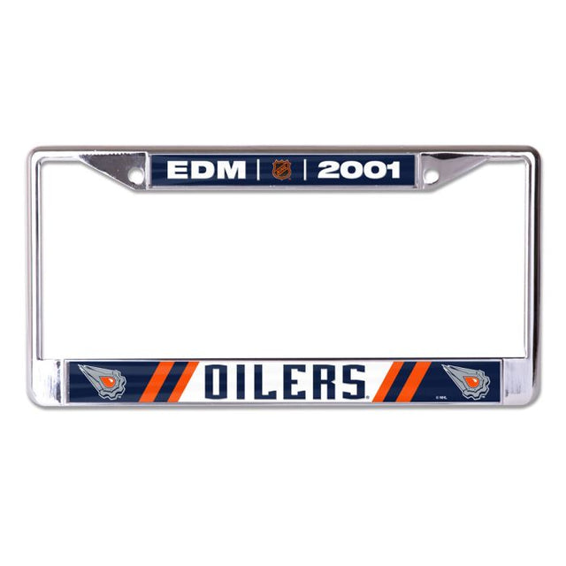 Edmonton Oilers Special Edition Lic Plt Frame S/L Printed