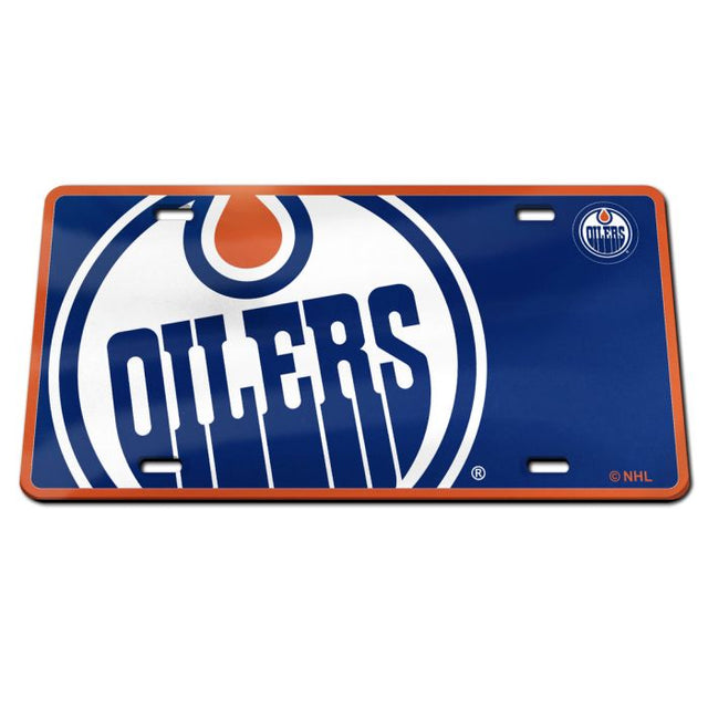 Matrícula acrílica especial de los Edmonton Oilers