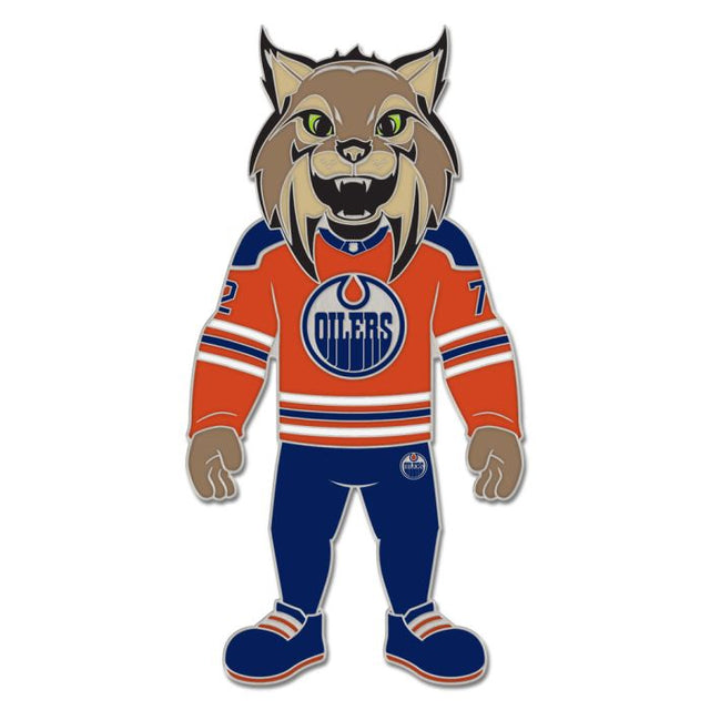 Tarjeta de joyería con pin esmaltado de colección de la mascota de los Edmonton Oilers