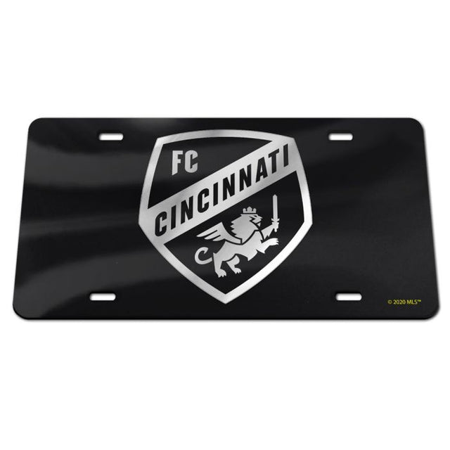 Placa de matrícula especial de acrílico negro del FC Cincinnati