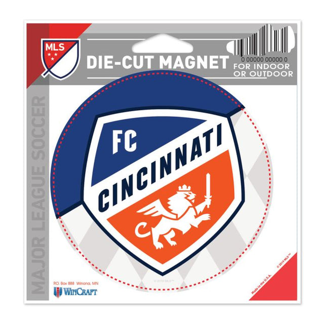 Imán troquelado del FC Cincinnati de 4,5" x 6"