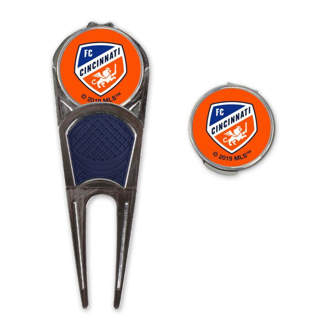 Combo de herramienta/marcador de golf/clip en forma de H del FC Cincinnati*