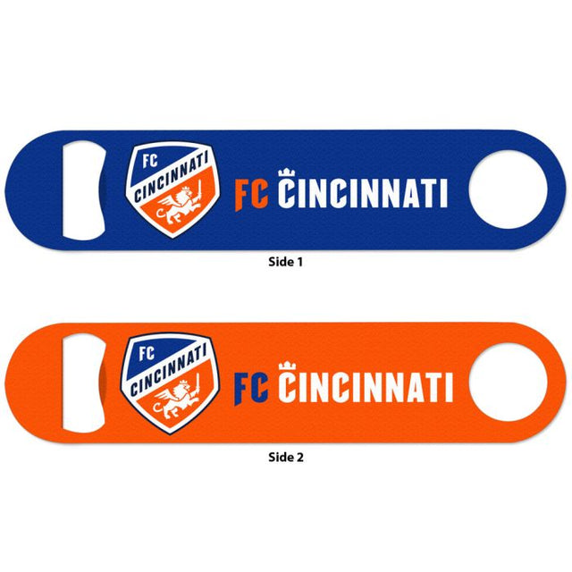 Abridor de botellas de metal de dos caras del FC Cincinnati