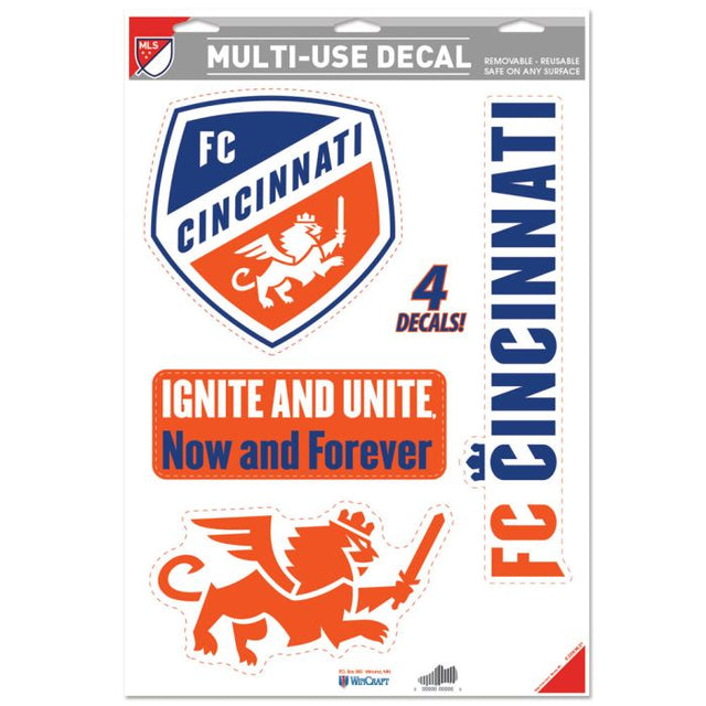 Calcomanía multiusos del FC Cincinnati de 11" x 17"