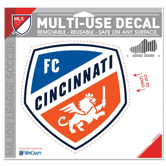 Calcomanía multiusos del FC Cincinnati: logotipo recortado de 5" x 6"