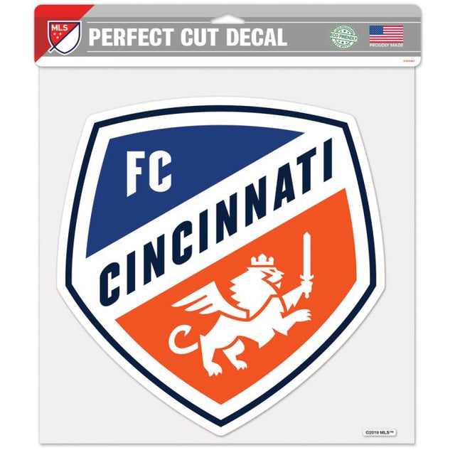 Calcomanía de color de corte perfecto del FC Cincinnati de 12" x 12"