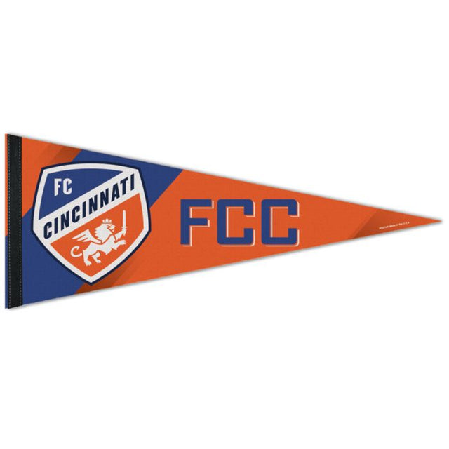 Banderín premium del FC Cincinnati de 12" x 30"