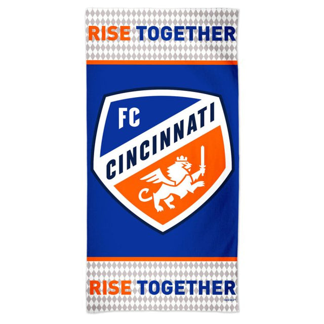 Toalla de playa Spectra del FC Cincinnati de 30" x 60"