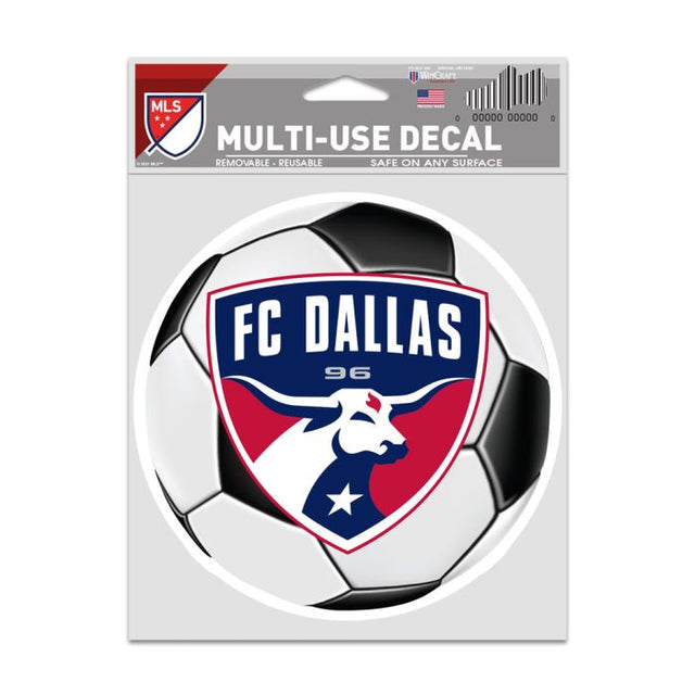 Calcomanías para fanáticos del FC Dallas BALL de 3,75" x 5"